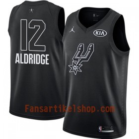 NBA San Antonio Spurs Trikot LaMarcus Aldridge 12 2018 All-Star Jordan Brand Schwarz Swingman - Herren